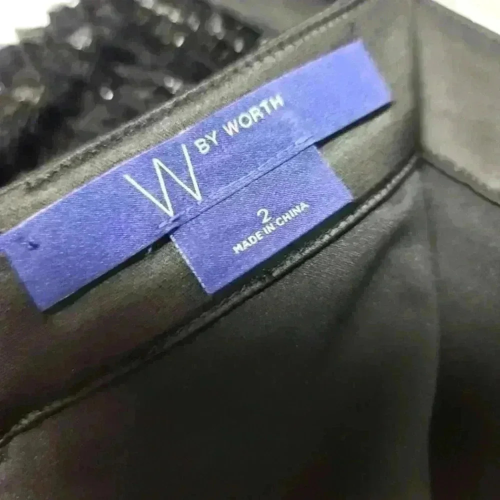 W by worth black mini eyelash fringe aria skirt - Picture 7 of 8